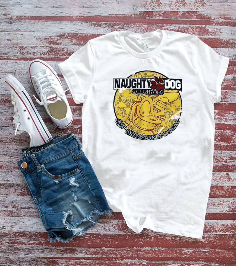 Naughty Dog Classics 25 Million Sold Celebration T-Shirt