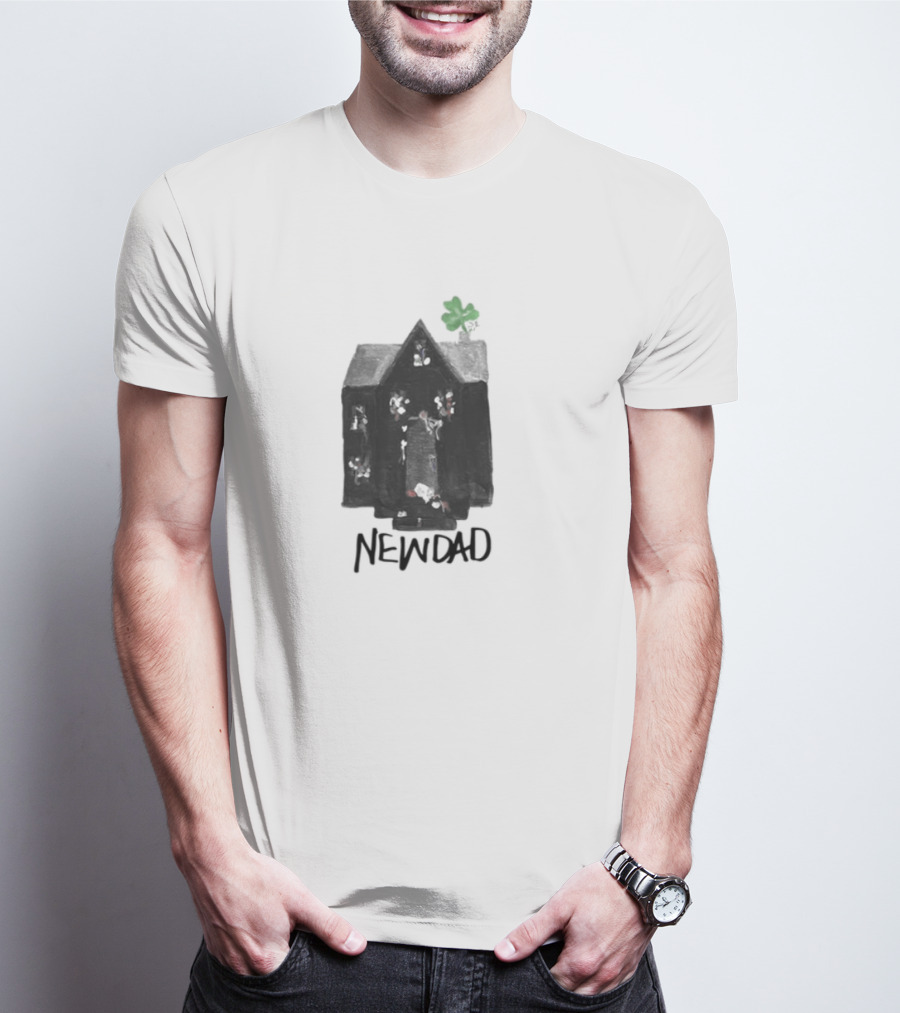 Newdad Altar House With Green Shamrock T-Shirt