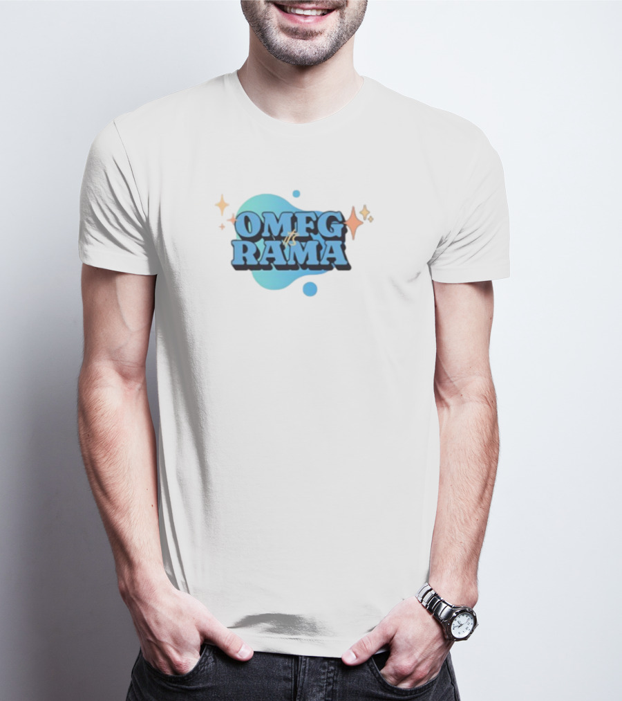 OMFG Its Rama Ohhhkay Sparkle Burst Retro Style T-Shirt