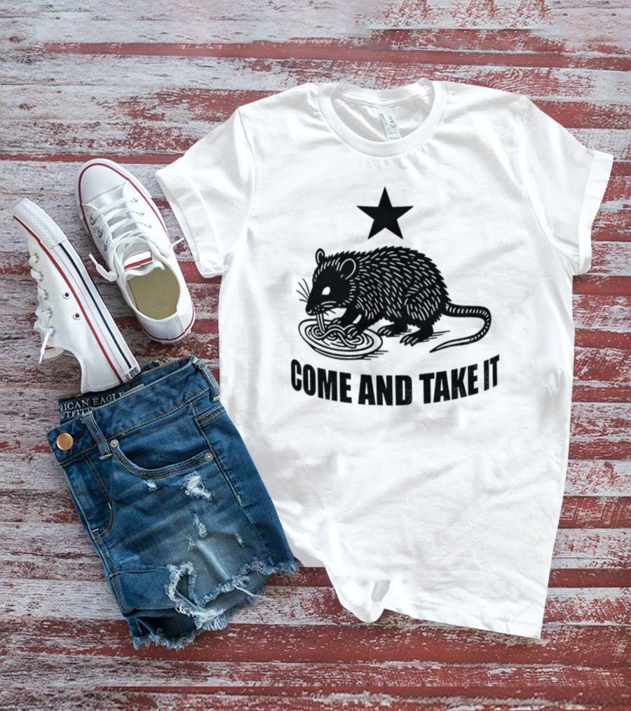 Opossum Come And Take It Flag Political Protest Statement T-Shirt