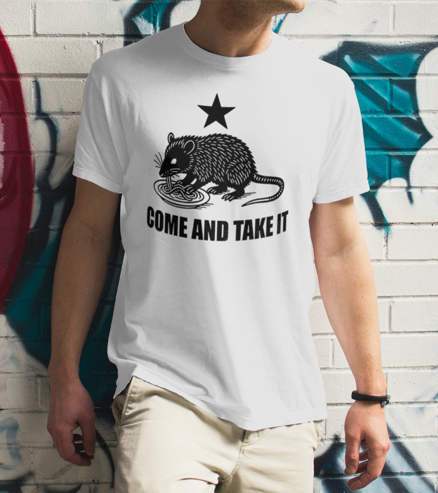 Opossum Come And Take It Flag Political Protest Statement T-Shirt