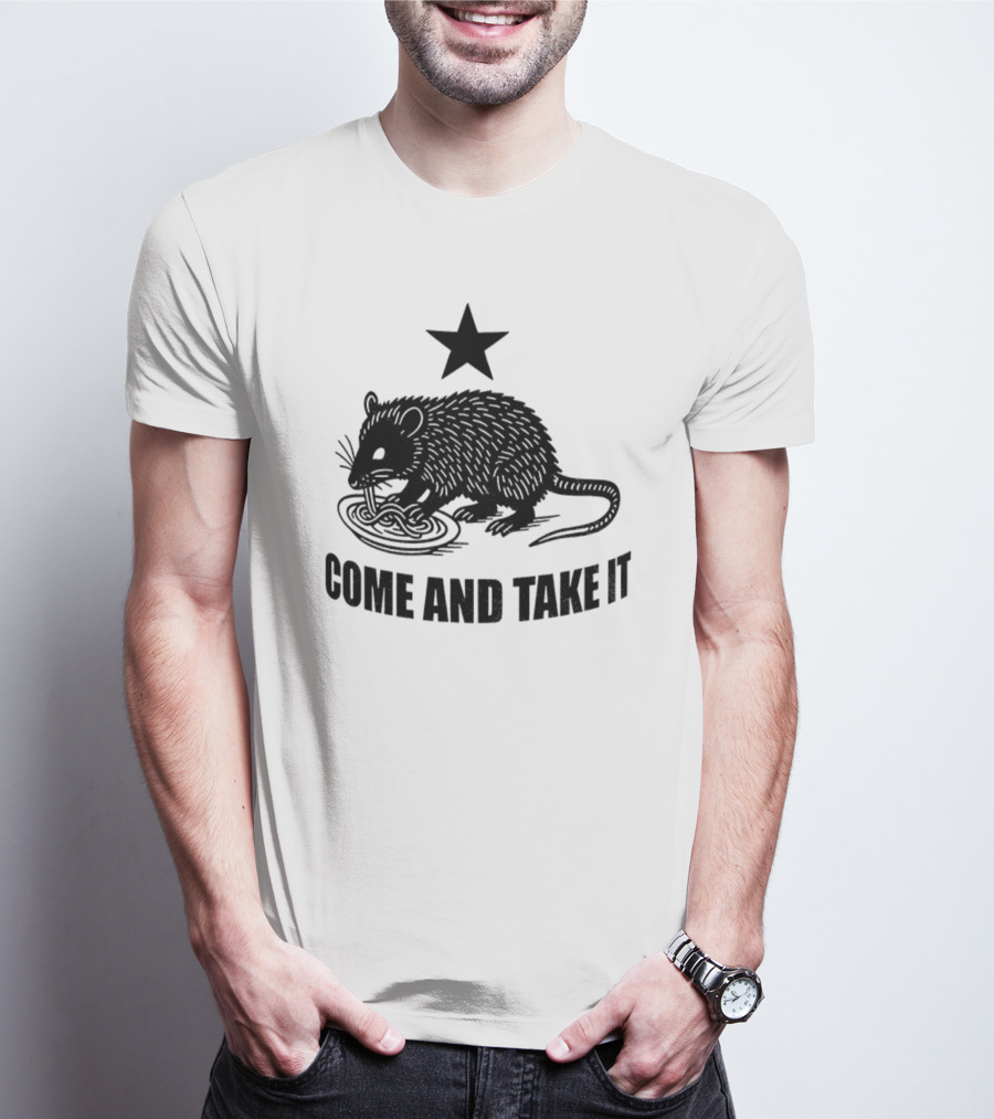 Opossum Come And Take It Flag Political Protest Statement T-Shirt
