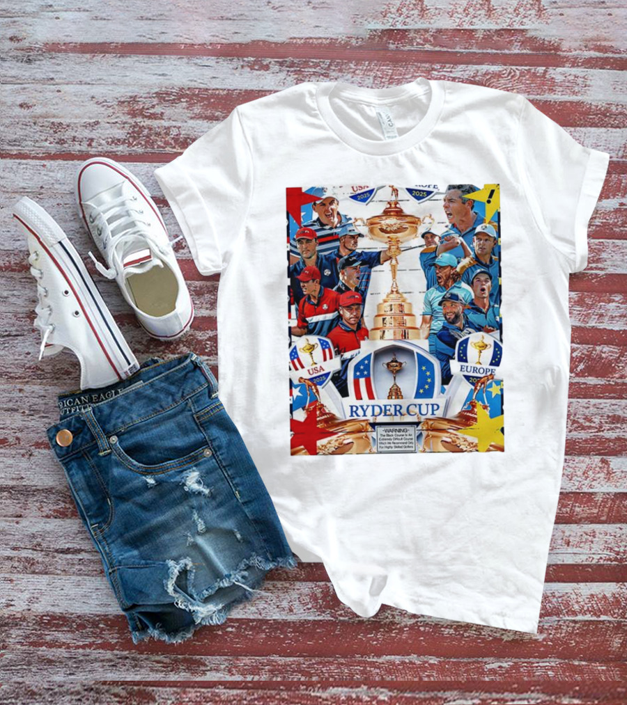 Ryder Cup 2025 USA Vs Europe Golf Tournament Team Challenge T-Shirt