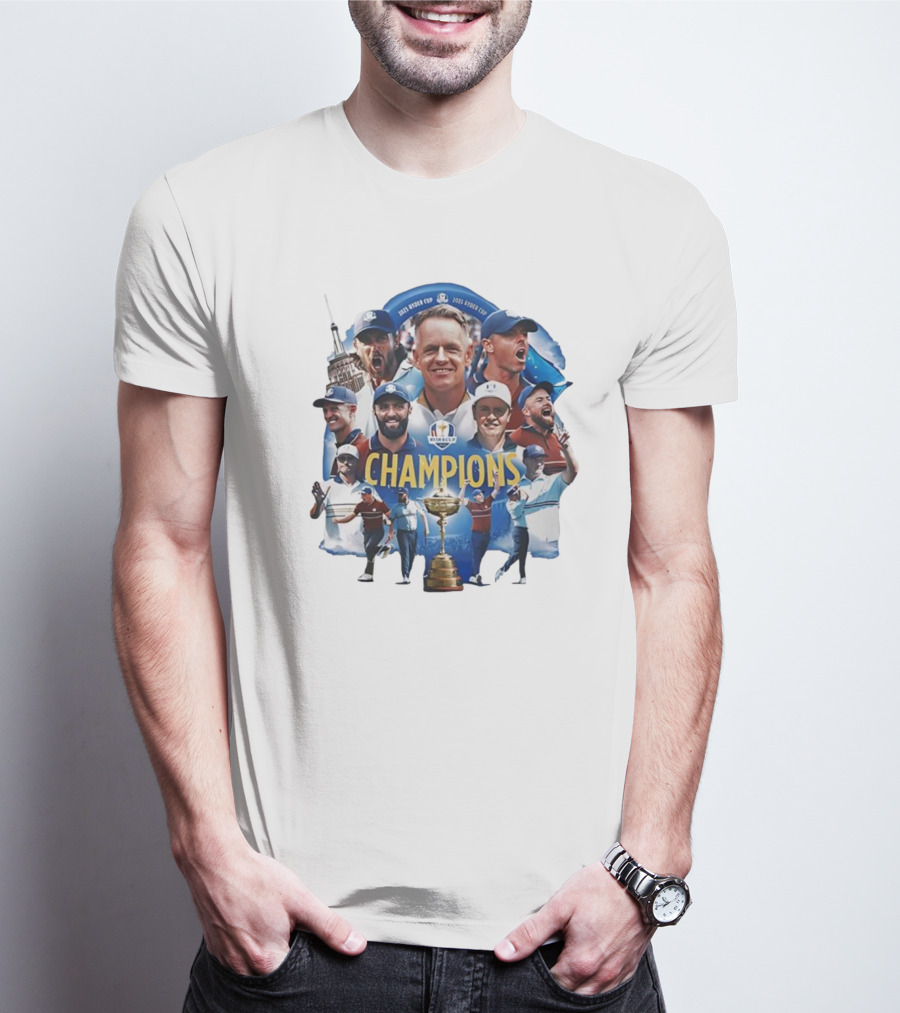 2025 Ryder Cup Team Europe Champions Celebration T-Shirt