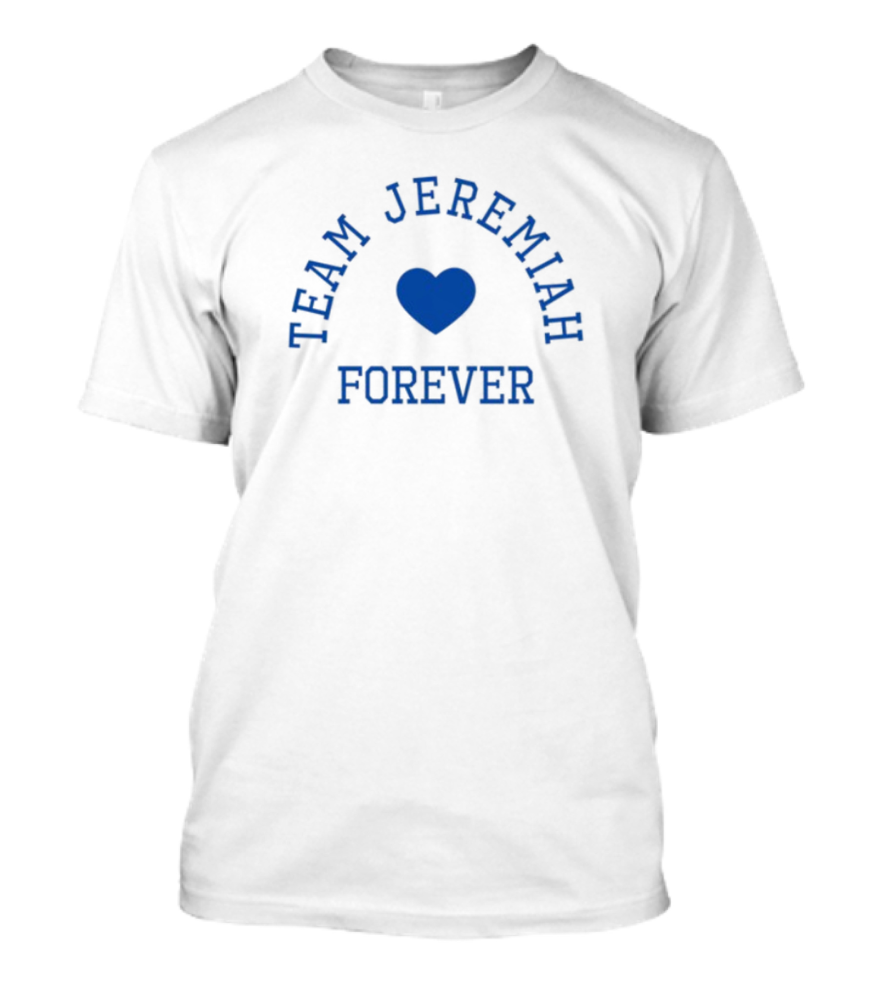 Team Jeremiah Forever Blue Heart Emblem T-Shirt