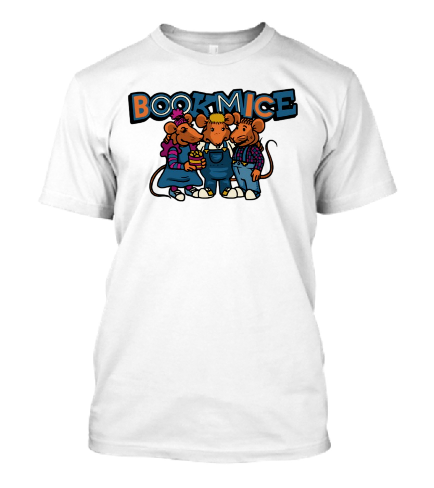 Bookmice TVO Kids Show Characters Retro Cartoon Mice Trio T-Shirt