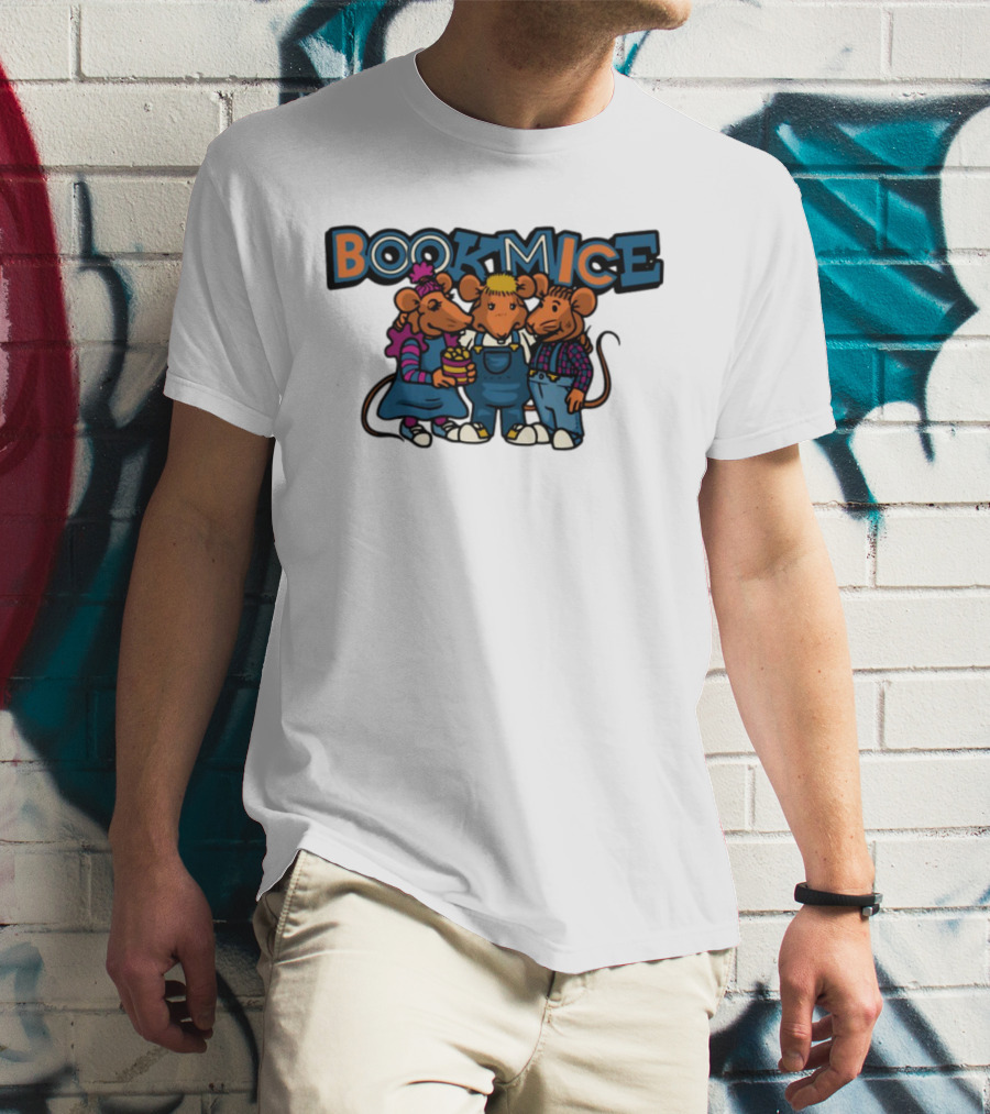 Bookmice TVO Kids Show Characters Retro Cartoon Mice Trio T-Shirt