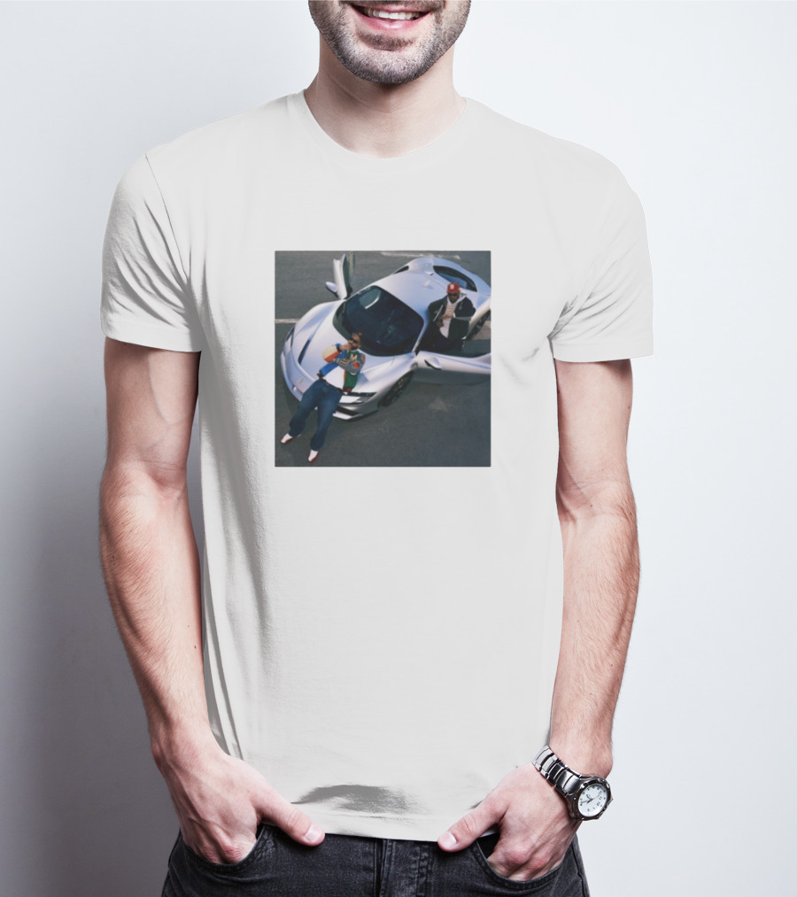 Until Night Comes Album Silver Sports Car Duo T-Shirt