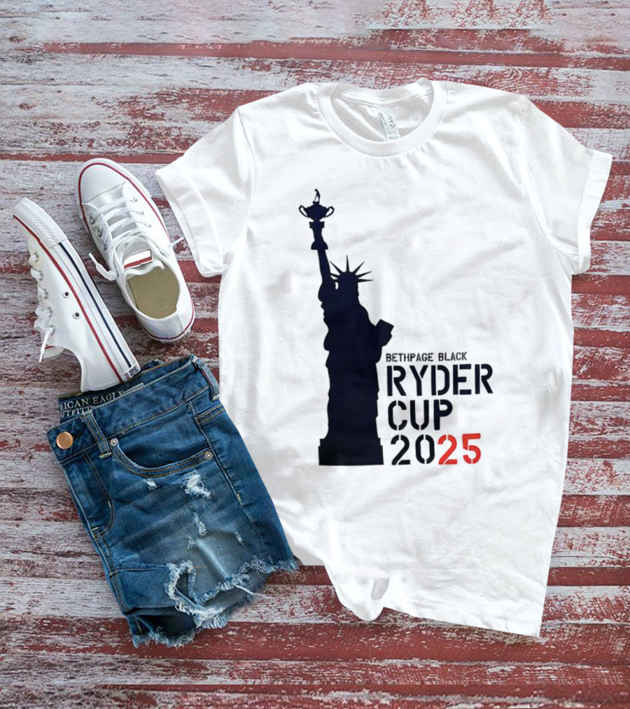 USA Ryder Cup 2025 Liberty Bethpage Black T-Shirt