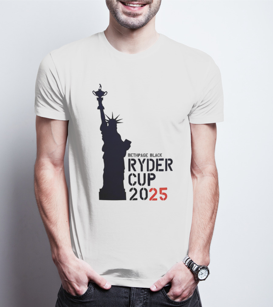 USA Ryder Cup 2025 Liberty Bethpage Black T-Shirt