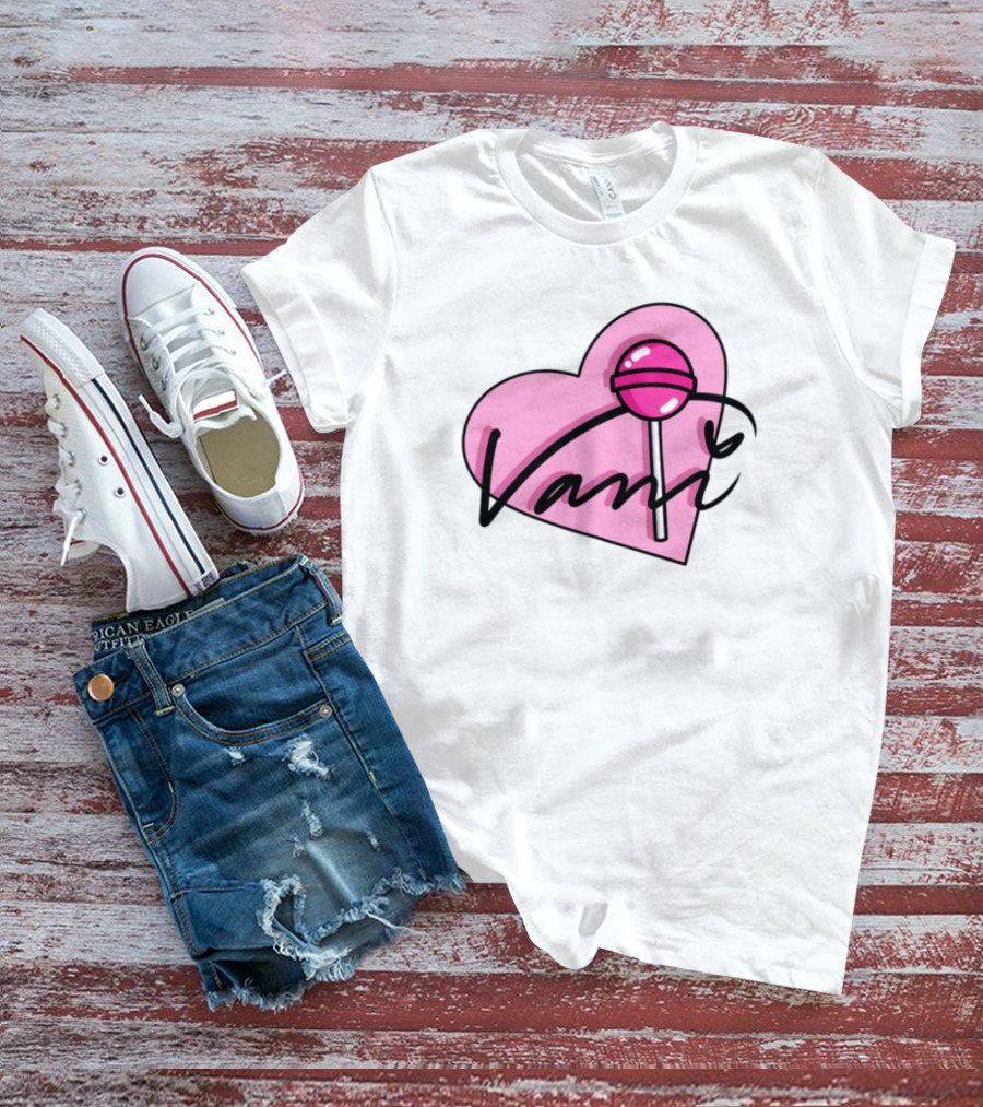 Vanilbean Heart Lollipop Signature T-Shirt