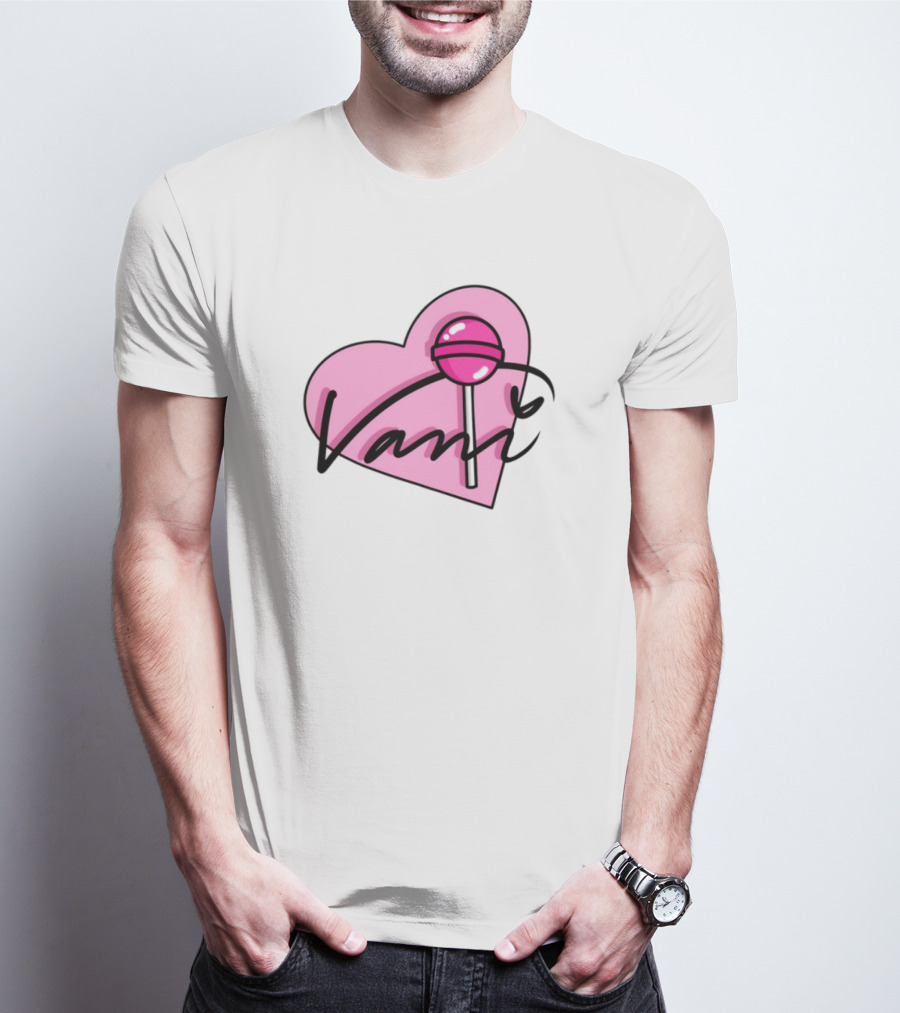 Vanilbean Heart Lollipop Signature T-Shirt