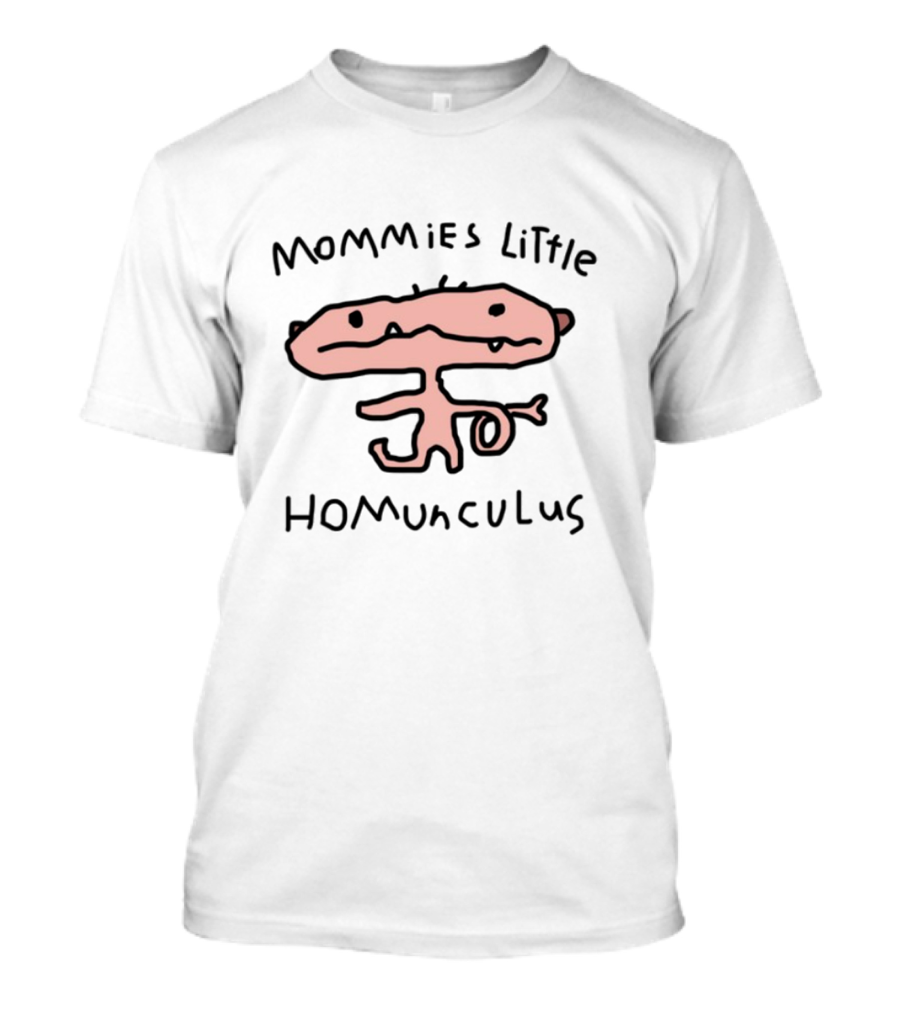 Wors S Mommies Little Homunculus Pink Abstract Creature T-Shirt