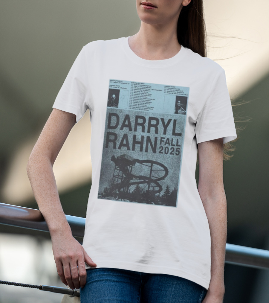 Darryl Rahn Fall Tour 2025 Water Slide Concert Dates T-Shirt