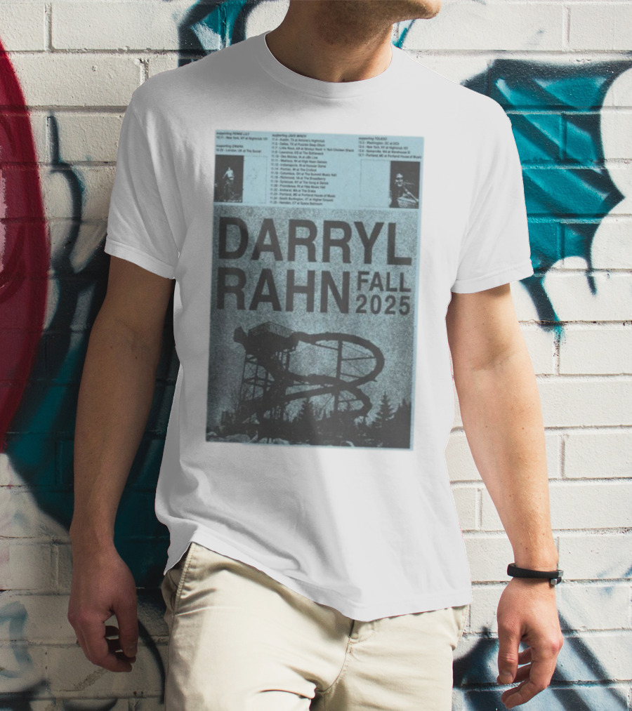 Darryl Rahn Fall Tour 2025 Water Slide Concert Dates T-Shirt