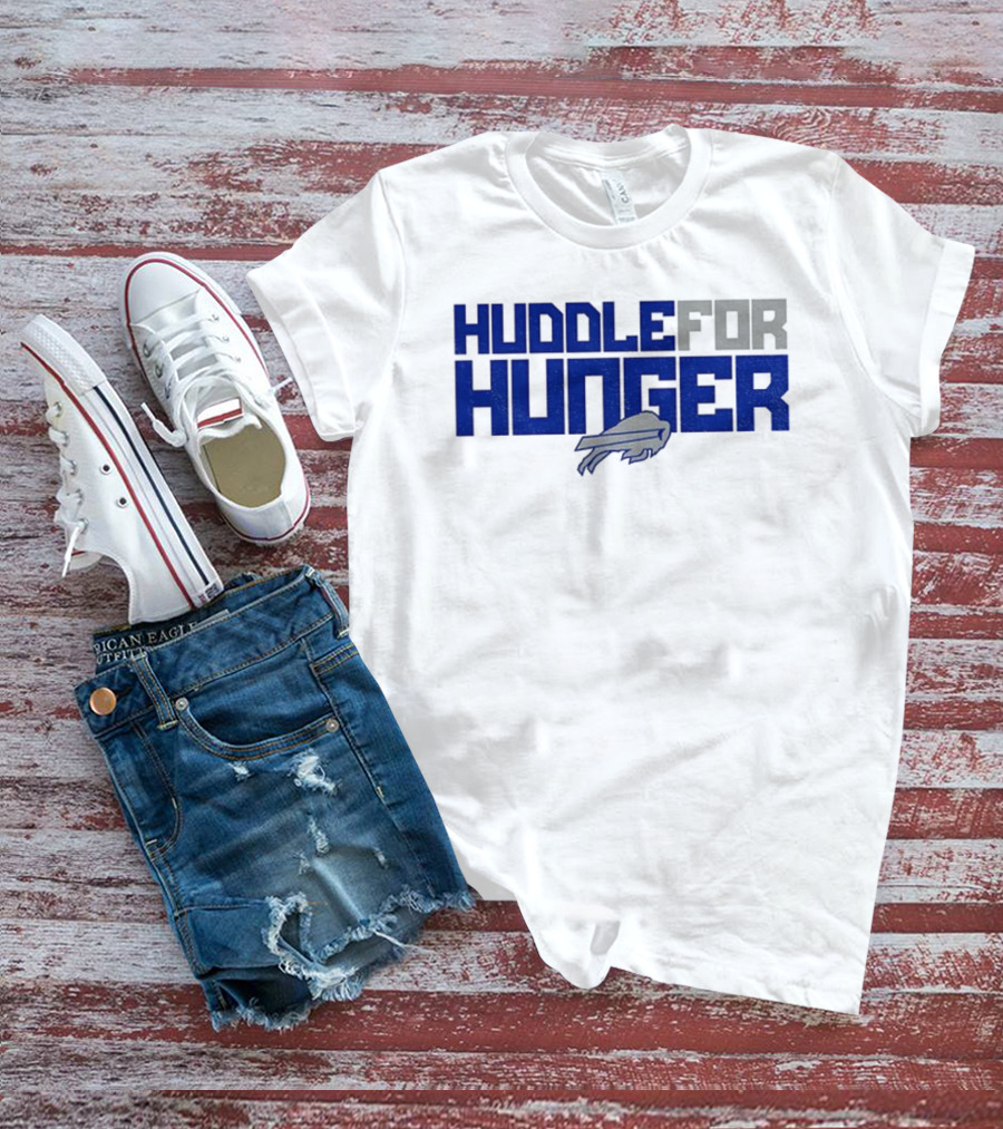 Huddle For Hunger Buffalo Bills NFL Football T-Shirt
