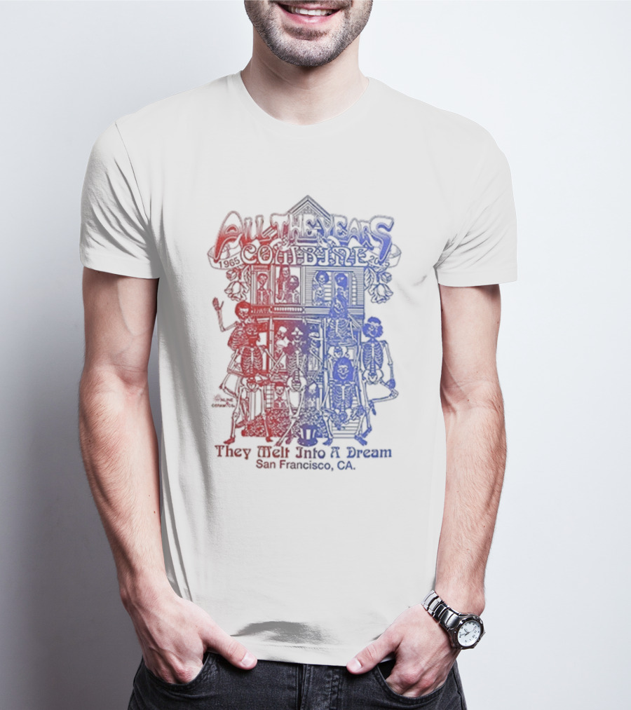Grateful Dead All The Years Combine They Melt Into A Dream 60 Years San Francisco CA T-Shirt