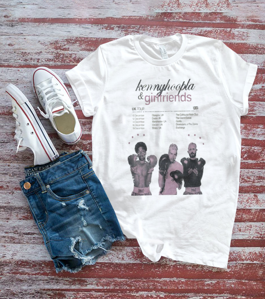 KennyHoopla And Girlfriends EU UK Tour 2025 Boxing Themed Dates UK EU Cities T-Shirt