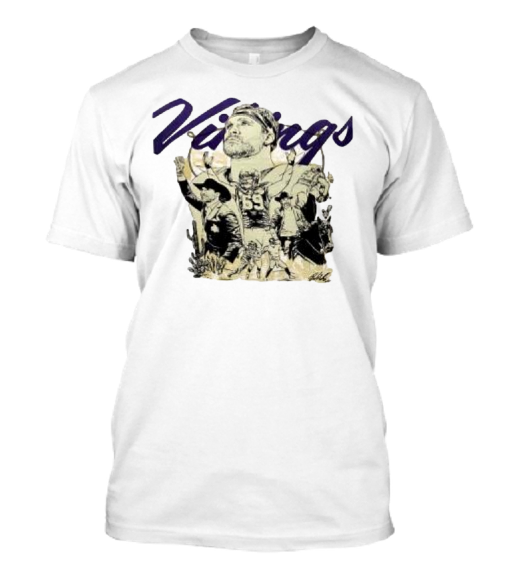 Vikings Fan Tribute With Player Number 69 And Team Spirit Imagery T-Shirt