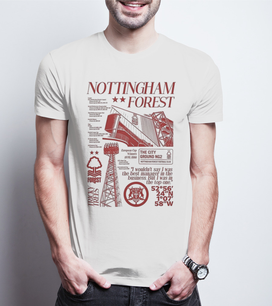 Nottingham Forest Premier League City Ground Nottinghamshire Football Club T-Shirt