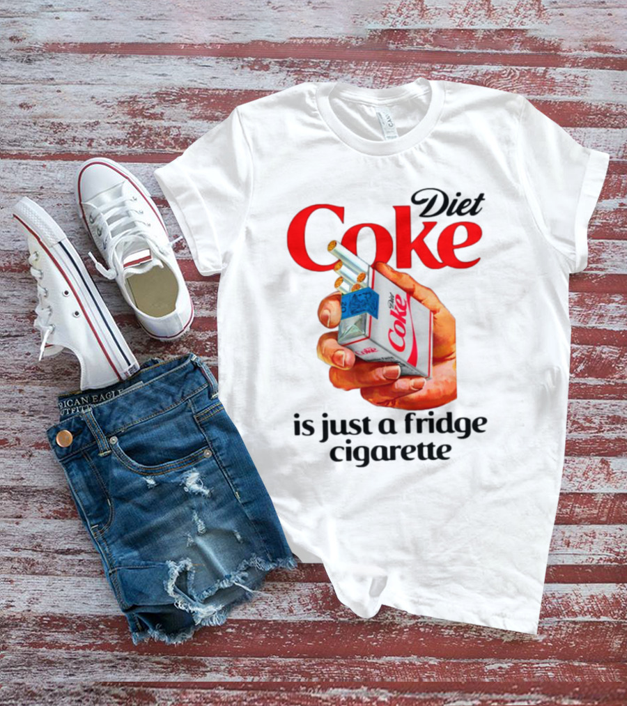 Diet Coke Cigarette Pack Parody Fridge Cigarettes T-Shirt
