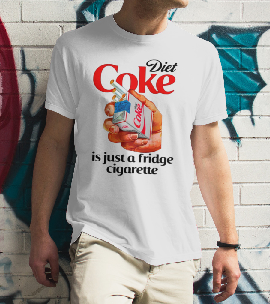 Diet Coke Cigarette Pack Parody Fridge Cigarettes T-Shirt