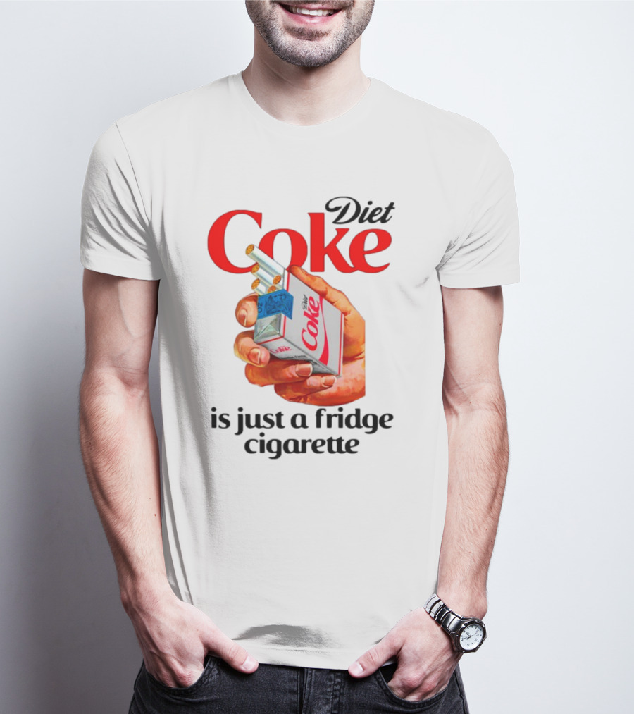 Diet Coke Cigarette Pack Parody Fridge Cigarettes T-Shirt