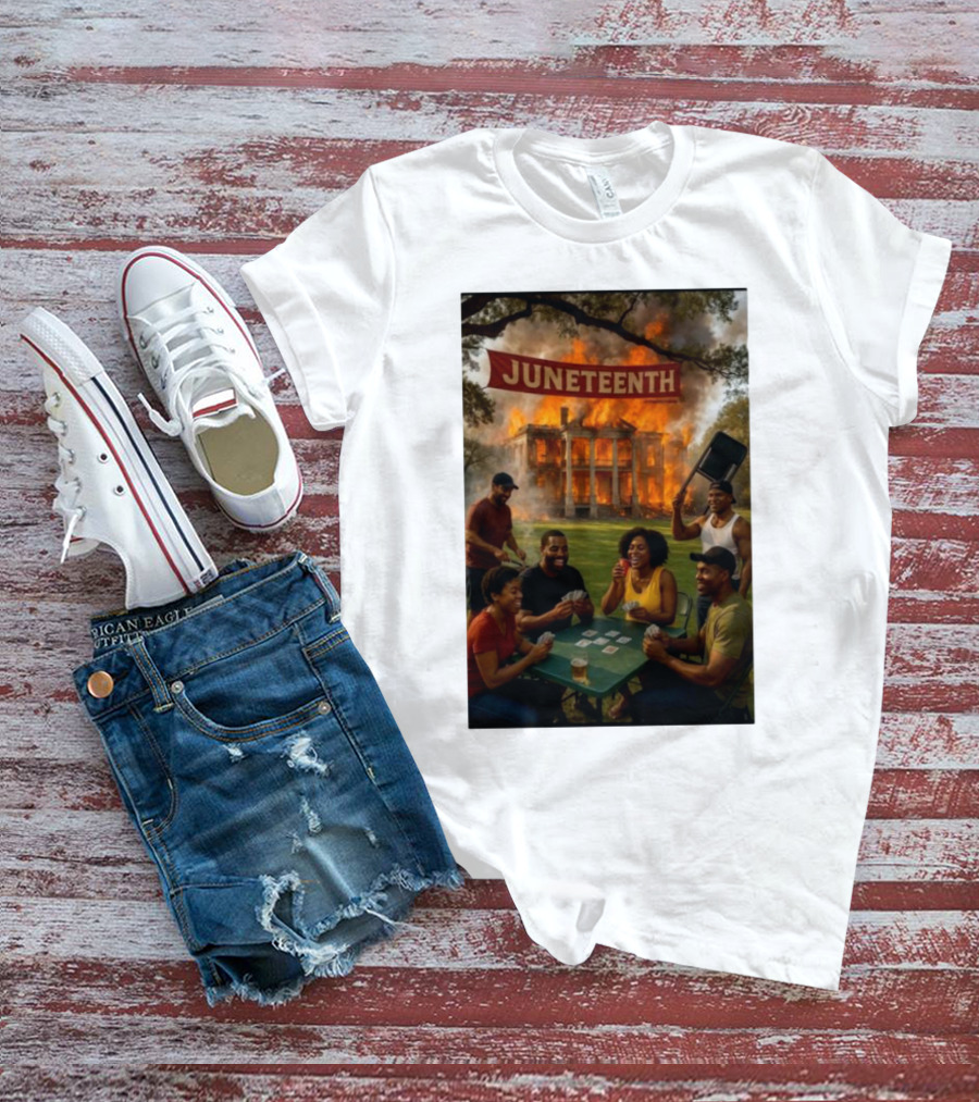 Juneteenth La Plantation Fire Historic Juneteenth Celebration T-Shirt