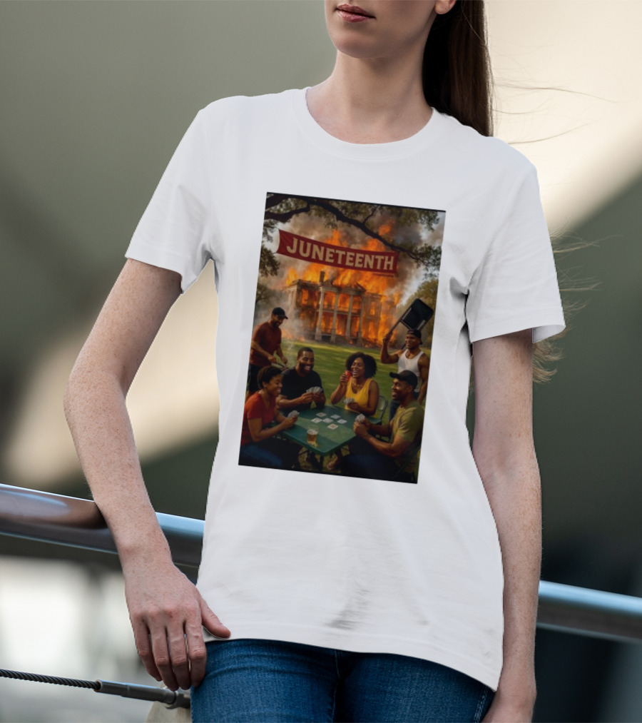 Juneteenth La Plantation Fire Historic Juneteenth Celebration T-Shirt