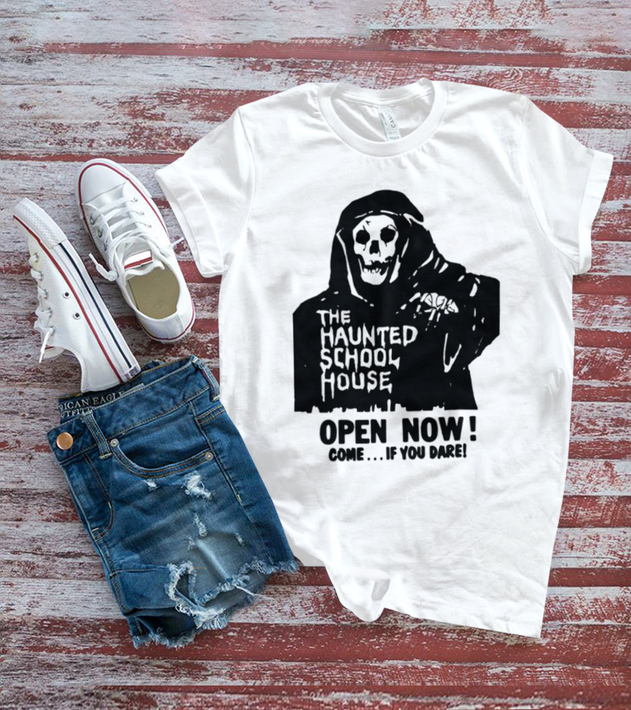 The Haunted School House Horror Movie Eerie Childhood Education Ghost Story T-Shirt