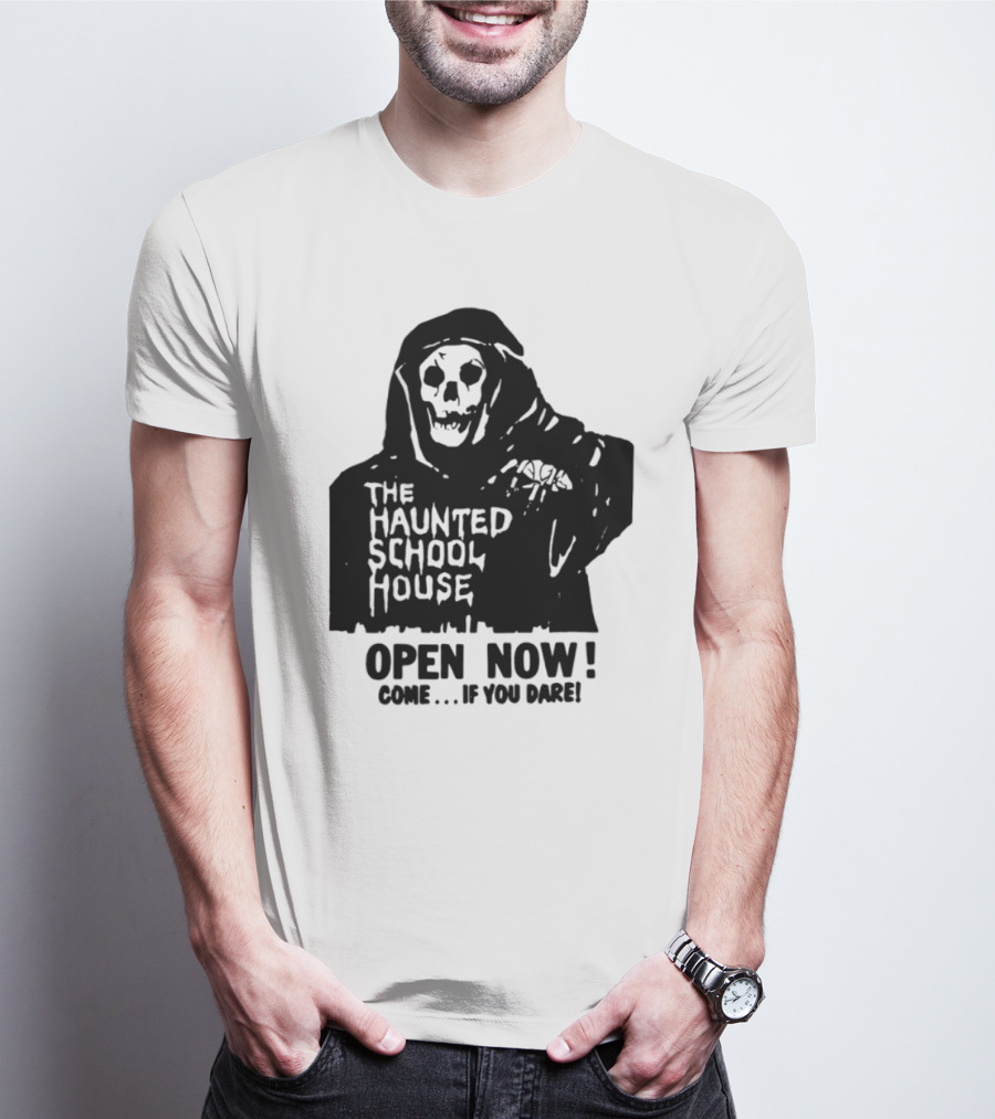 The Haunted School House Horror Movie Eerie Childhood Education Ghost Story T-Shirt