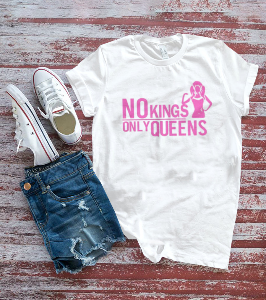 Mrwilliamsprek No Kings Only Queens Empowerment Pink Iconic Statement T-Shirt