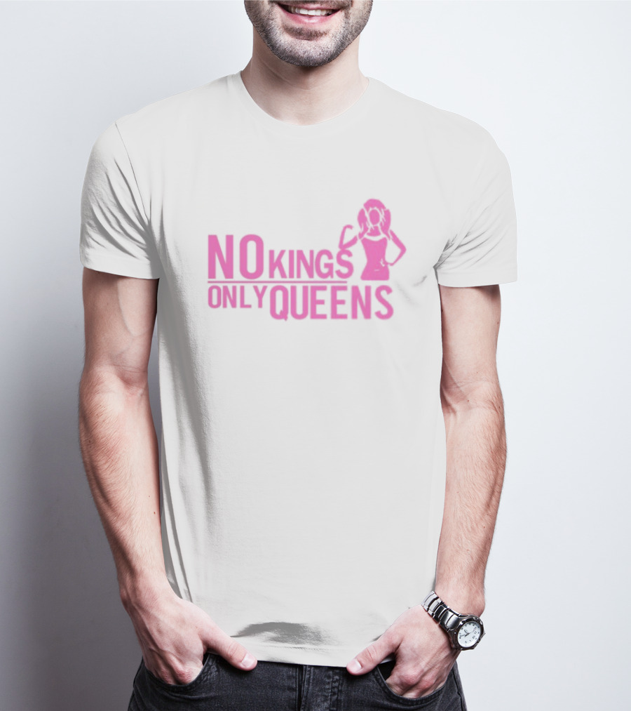 Mrwilliamsprek No Kings Only Queens Empowerment Pink Iconic Statement T-Shirt