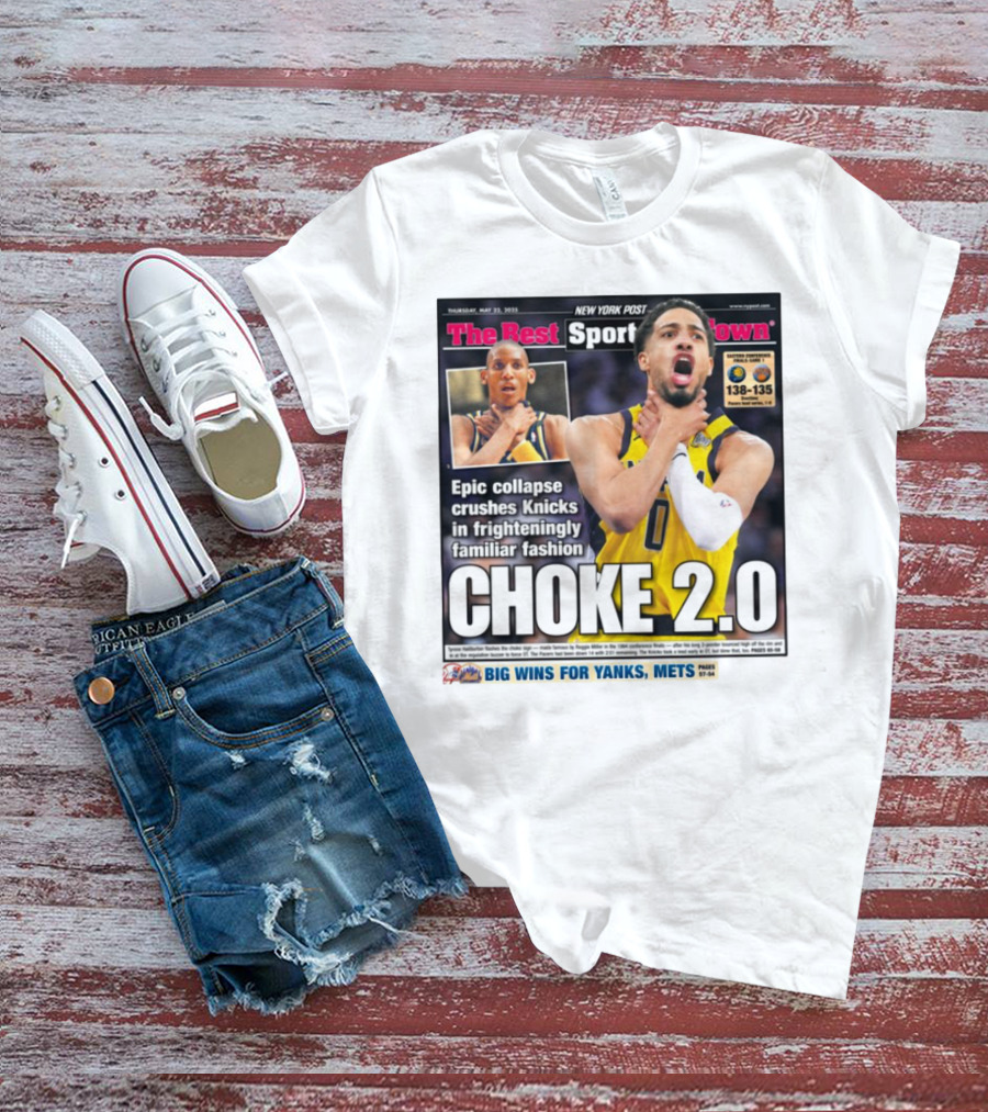 New York Post Epic Collapse Choke 2.0 Knicks Frighteningly Familiar Fashion T-Shirt