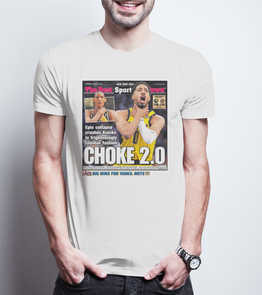 New York Post Epic Collapse Choke 2.0 Knicks Frighteningly Familiar Fashion T-Shirt