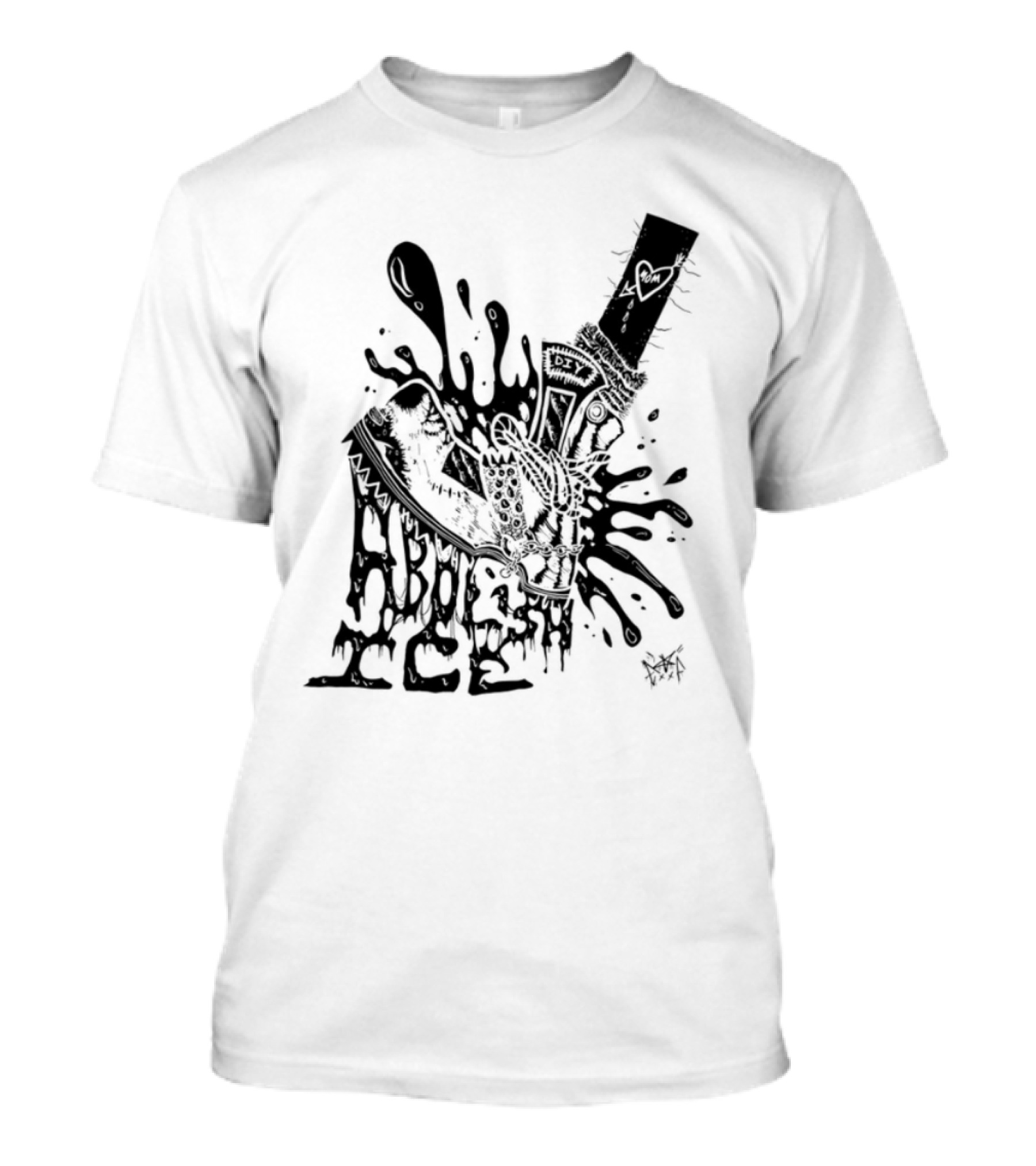 Punk With A Camera Abolish Ice Graphic Design Illustration T-Shirt
