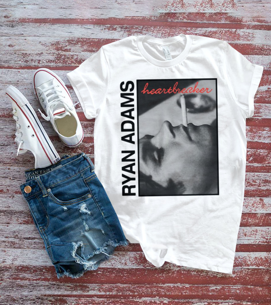 Ryan Adams Heartbreaker Anniversary Cigarette Portrait T-Shirt