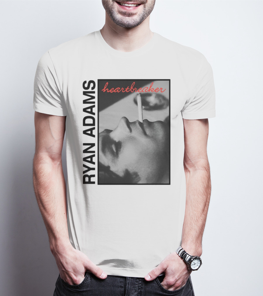 Ryan Adams Heartbreaker Anniversary Cigarette Portrait T-Shirt