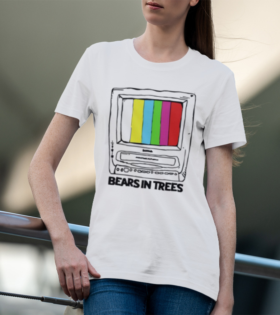 Bearsintrees TV Colorful Retro Bars Aesthetic T-Shirt
