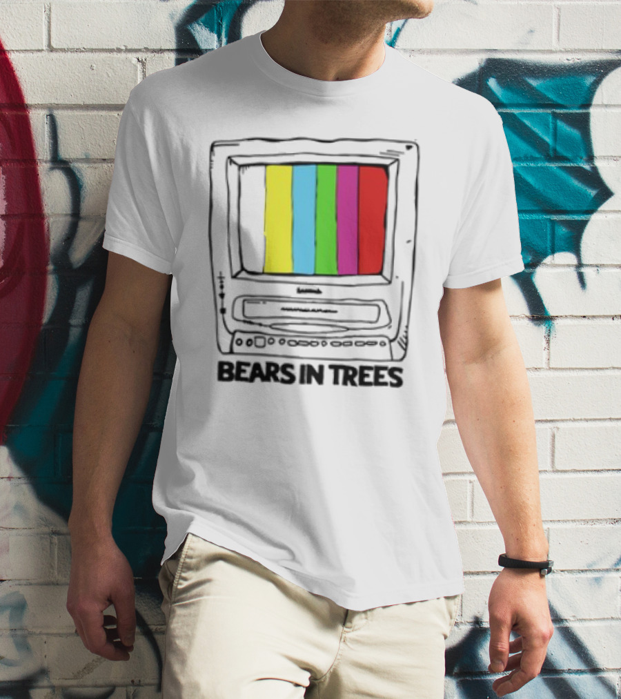 Bearsintrees TV Colorful Retro Bars Aesthetic T-Shirt
