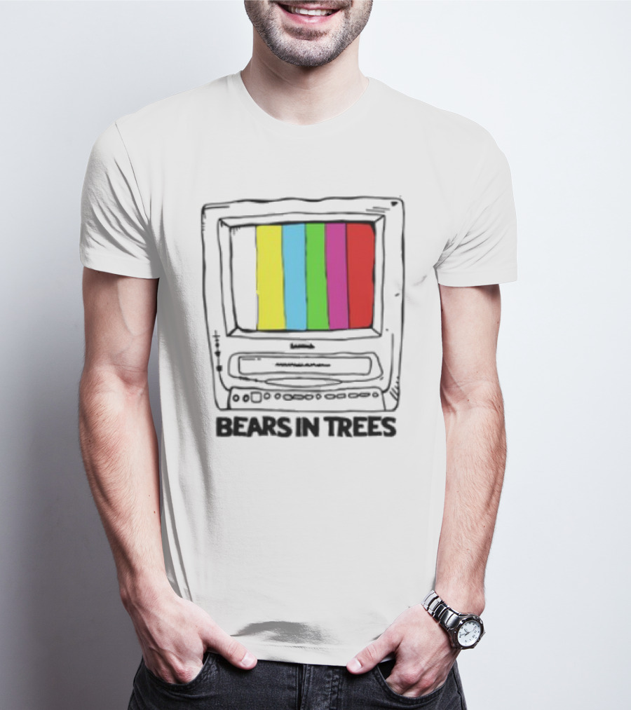 Bearsintrees TV Colorful Retro Bars Aesthetic T-Shirt