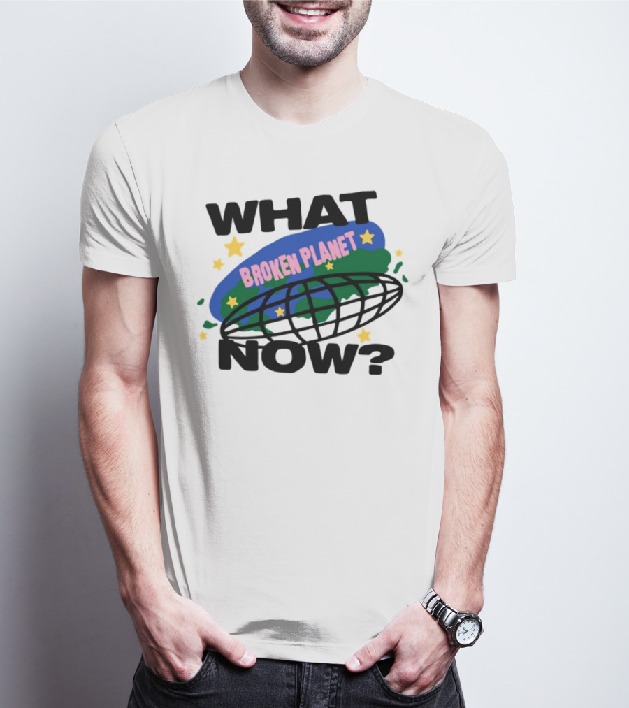 Broken Planet What Now Stars Globe T-Shirt