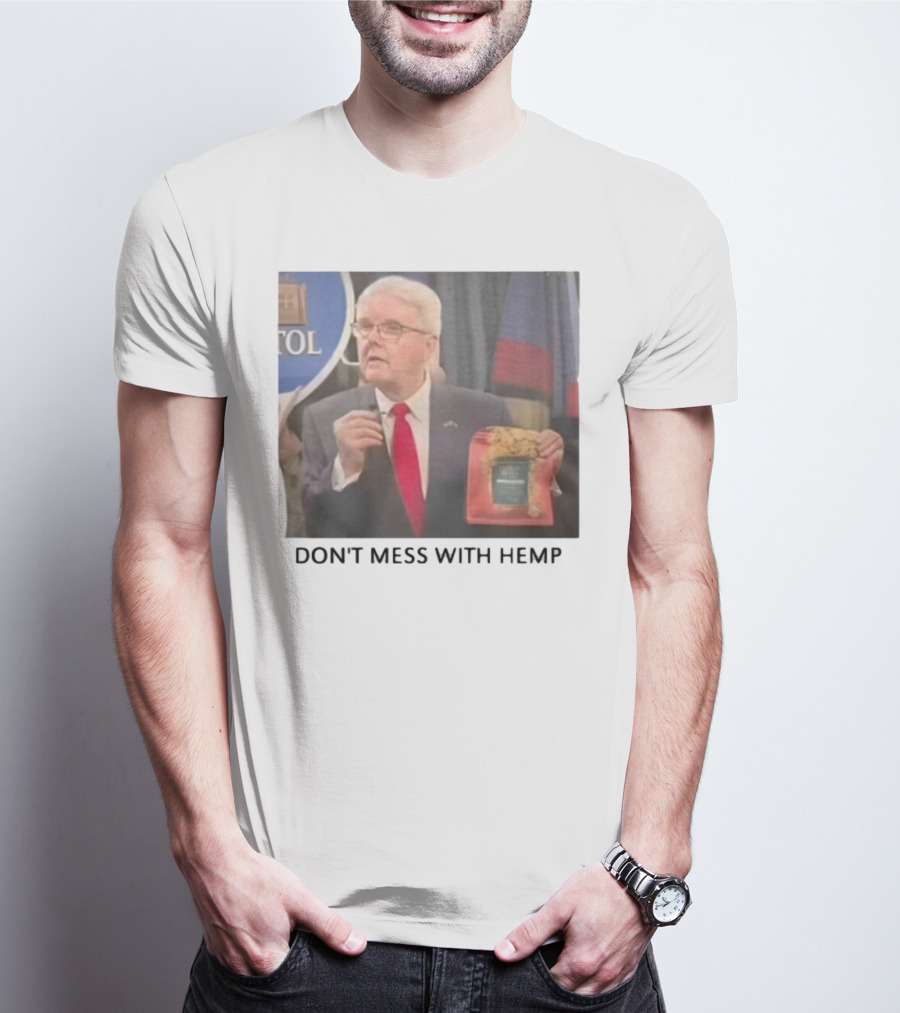 Don't Mess With Hemp Capitol Speech Red Tie Holder T-Shirt