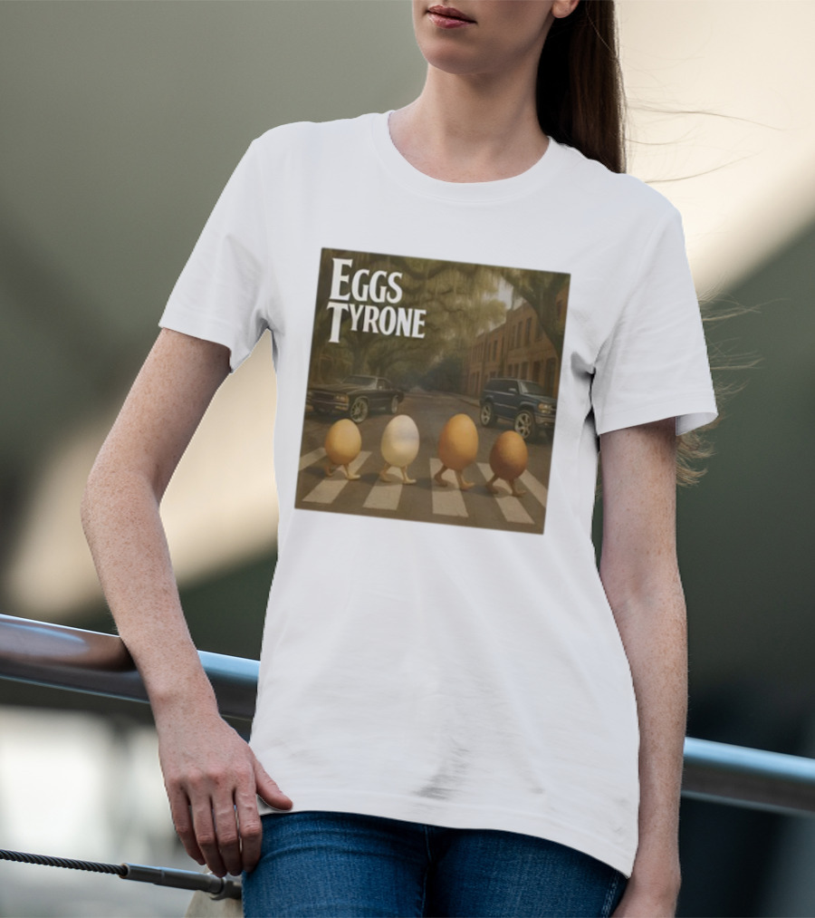 Eggs Tyrone Abbey Road Parody Street Scene T-Shirt