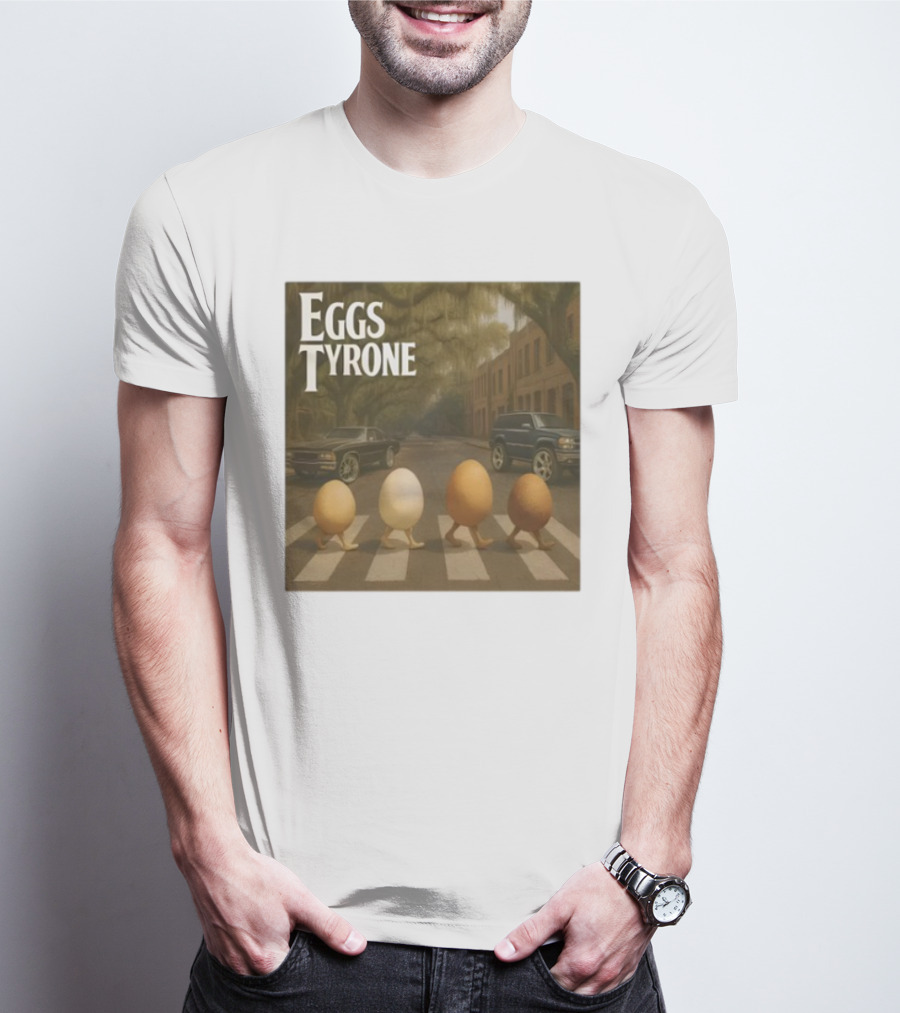 Eggs Tyrone Abbey Road Parody Street Scene T-Shirt