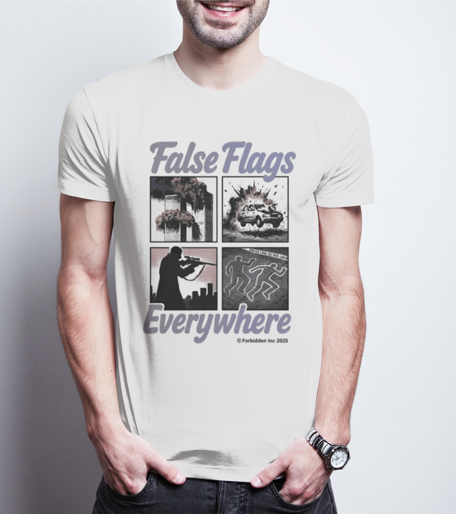 False Flags Explosions Imagery Everywhere T-Shirt