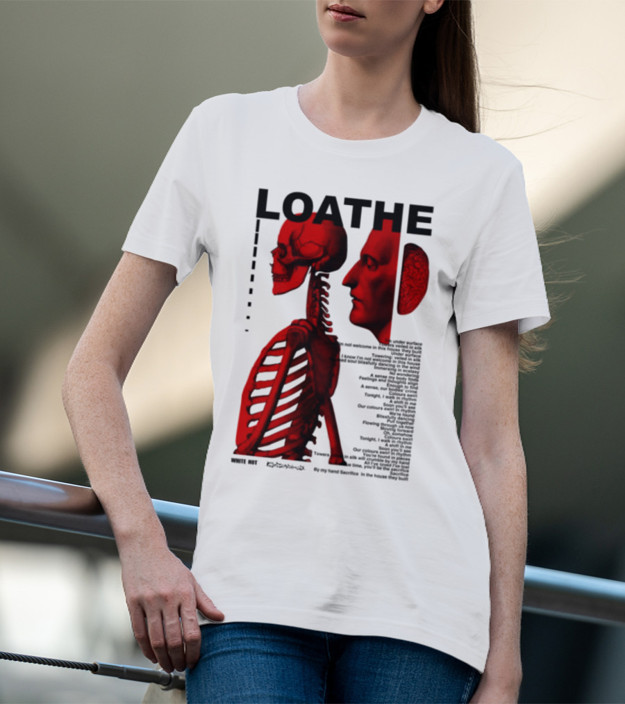 Loathe Anatomy Skull And Brain Illustration T-Shirt