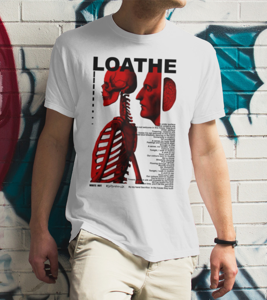 Loathe Anatomy Skull And Brain Illustration T-Shirt