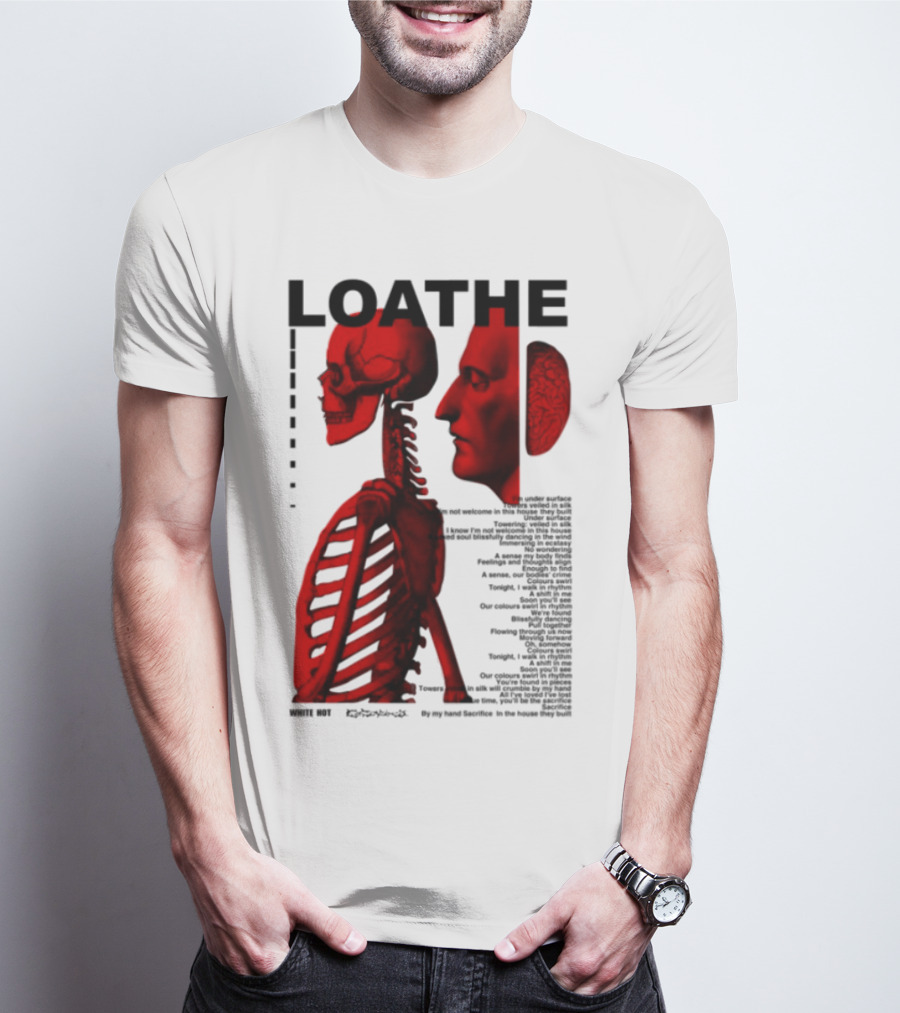 Loathe Anatomy Skull And Brain Illustration T-Shirt