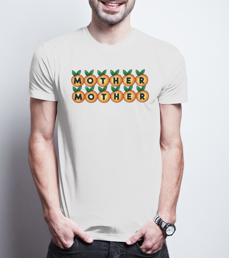 Mother Mother Peach Design Pattern T-Shirt